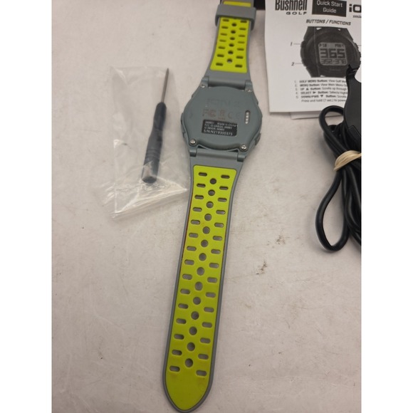 Bushnell Golf Neo iON 2 GPS Rangefinder Watch 368851 Silver Green TESTED WORKS - Picture 5 of 7
